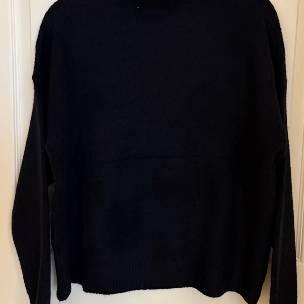 Threaded Leaf Navy Sweater NWT - image 3